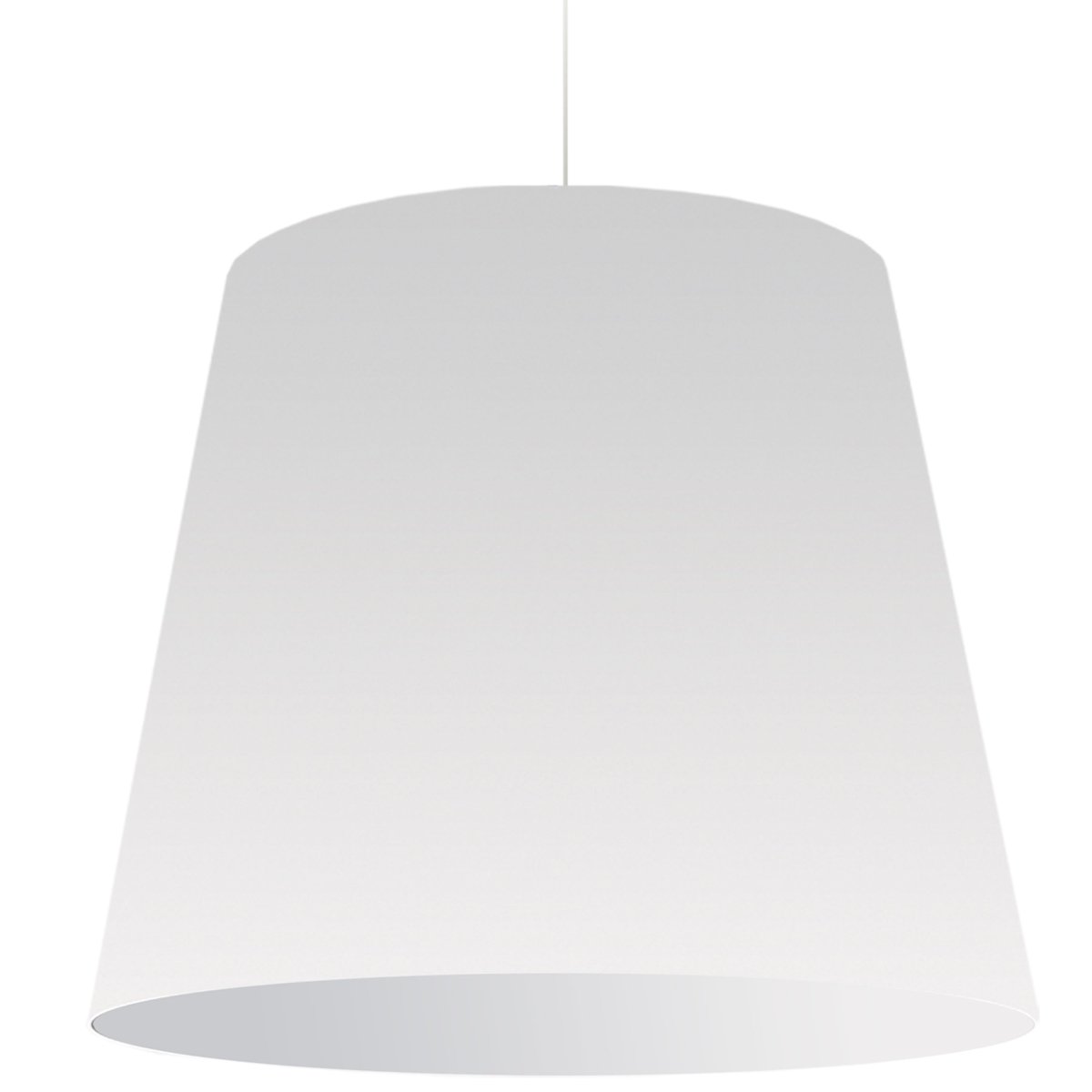Suspension Oversized Drum - Chrome poli Blanc 32" by Dainolite | Luminaires & cie