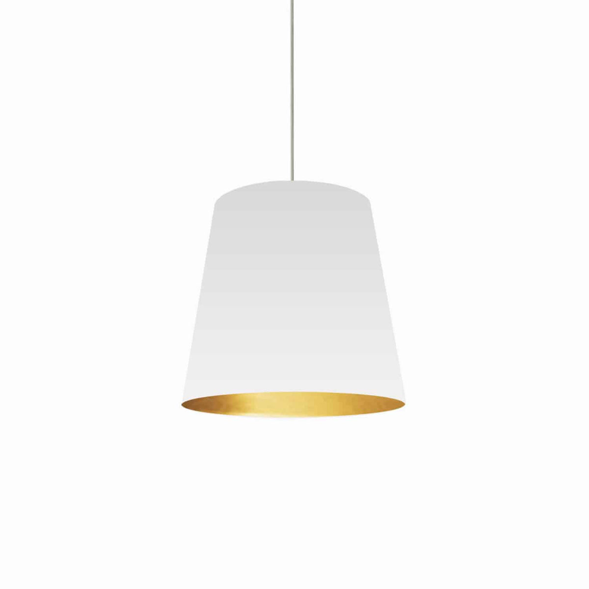 Suspension Oversized Drum Blanc et or, 20", Tambour – Dainolite