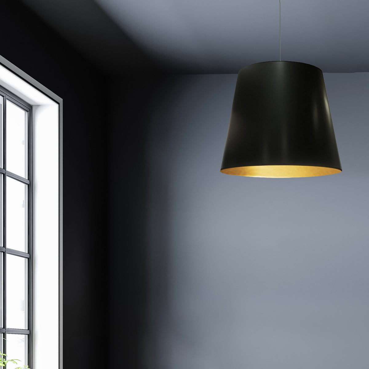 Suspension Oversized Drum Noir et or, 20", Tambour – vue 2