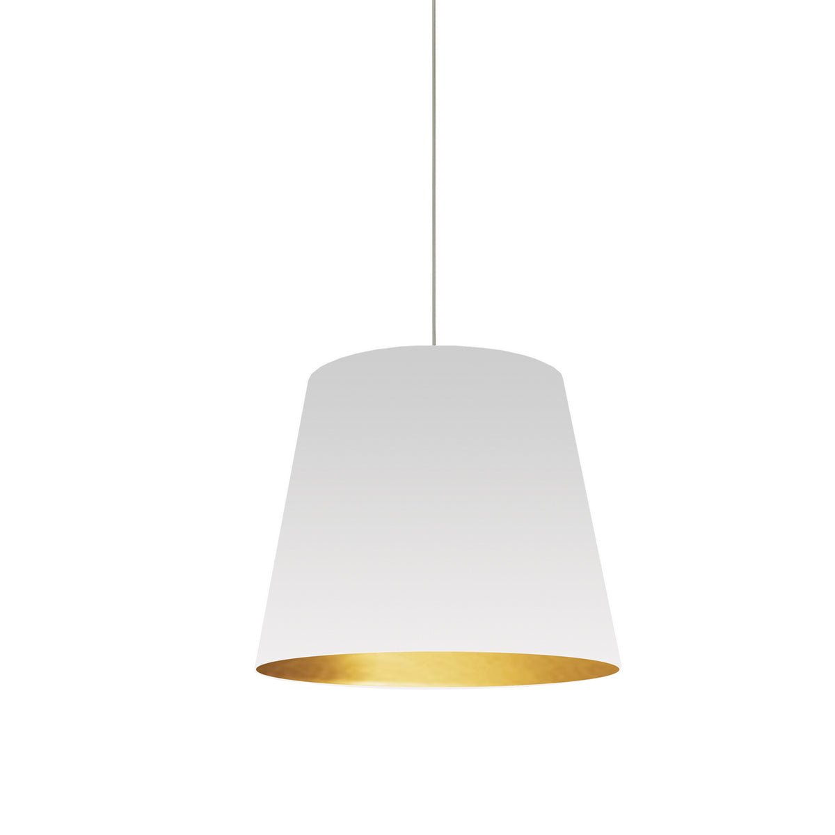 Suspension Oversized Drum Blanc et or, 14", Tambour – Dainolite