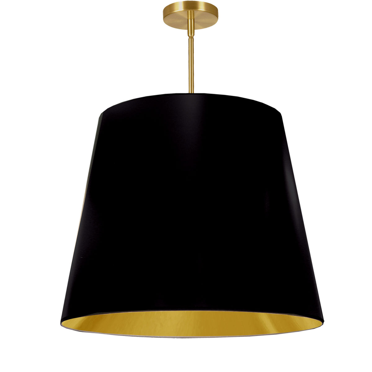 Suspension Oversized Drum Noir et or, 26", Tambour effilé – Dainolite