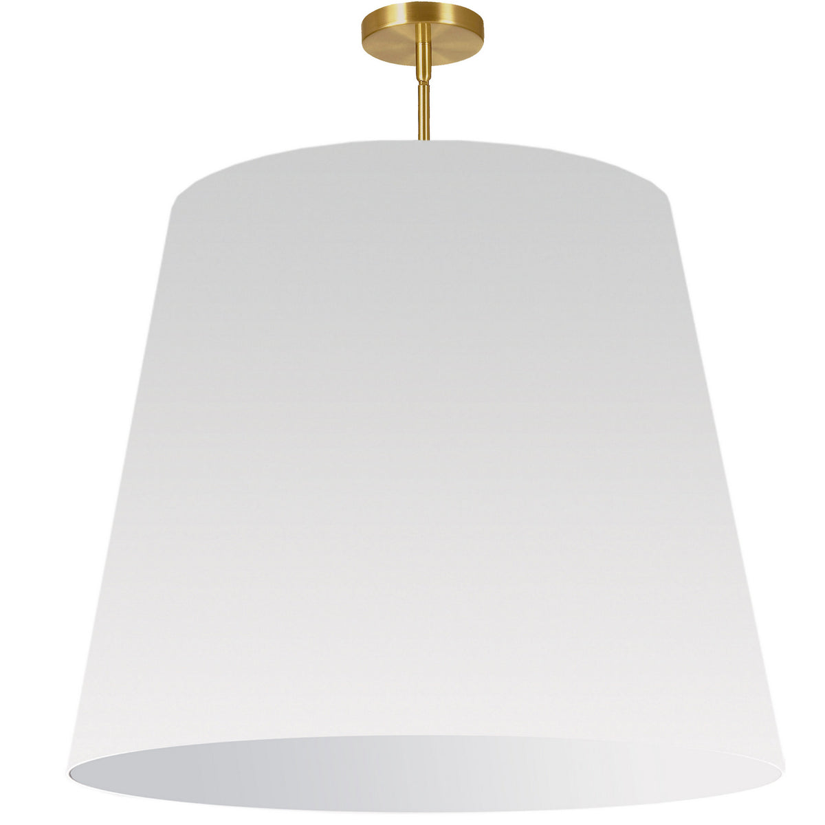 Suspension Oversized Drum Blanc, 32", Tambour effilé – Dainolite