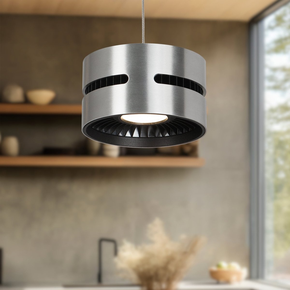 Suspension Oxford - Nickel brossé by Kuzco Lighting | Luminaires & cie