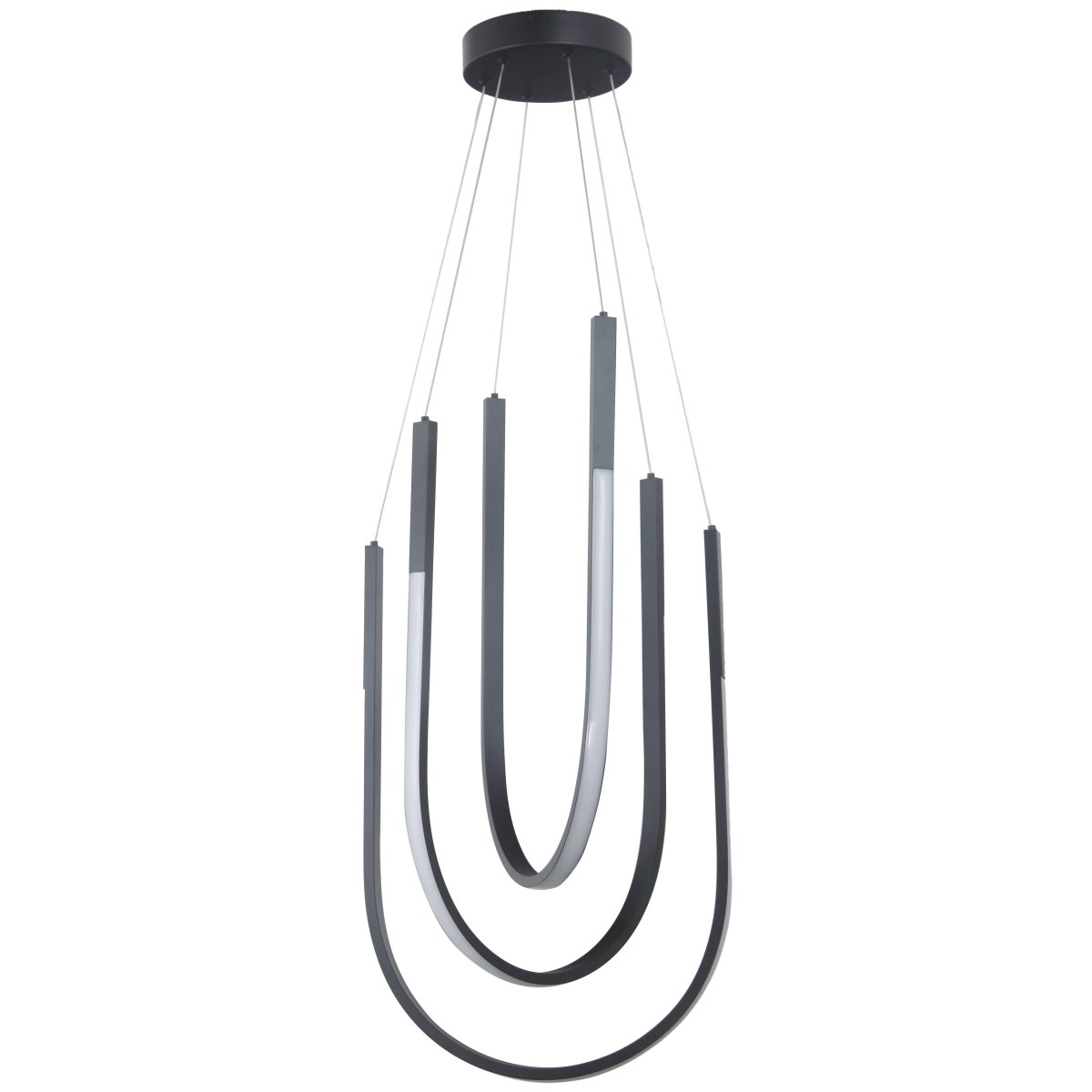 Suspension Pacari - Noir mat 16" by Dainolite | Luminaires & cie