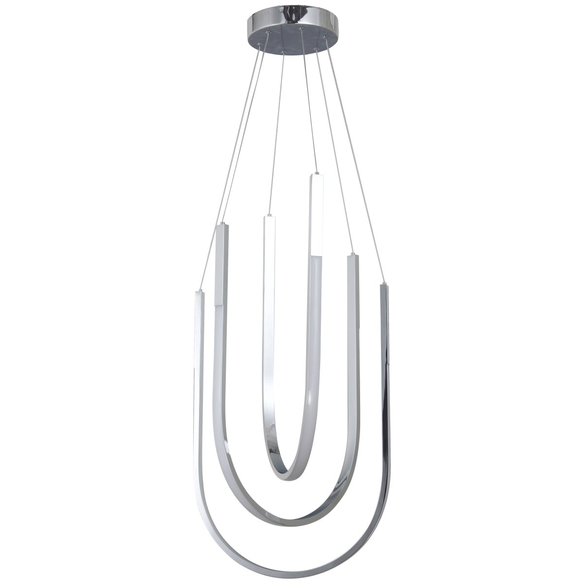 Suspension Pacari - Chrome poli 16" by Dainolite | Luminaires & cie