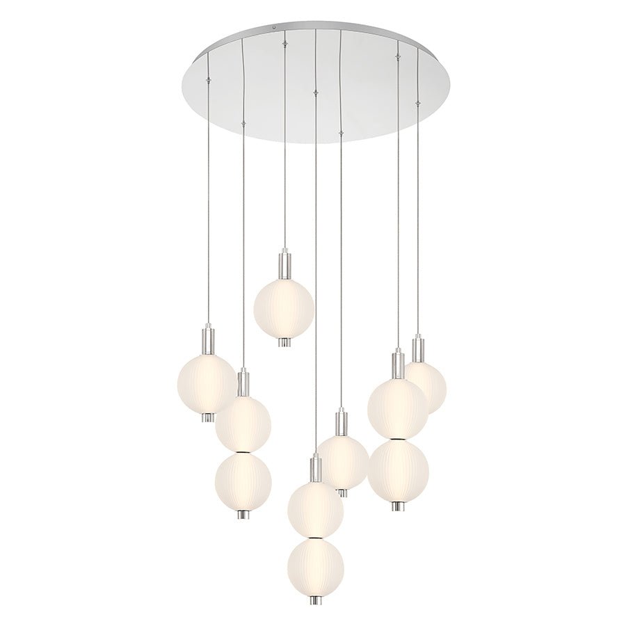 Suspension Palmas - Nickel poli 29 1/2" by Eurofase | Luminaires & cie