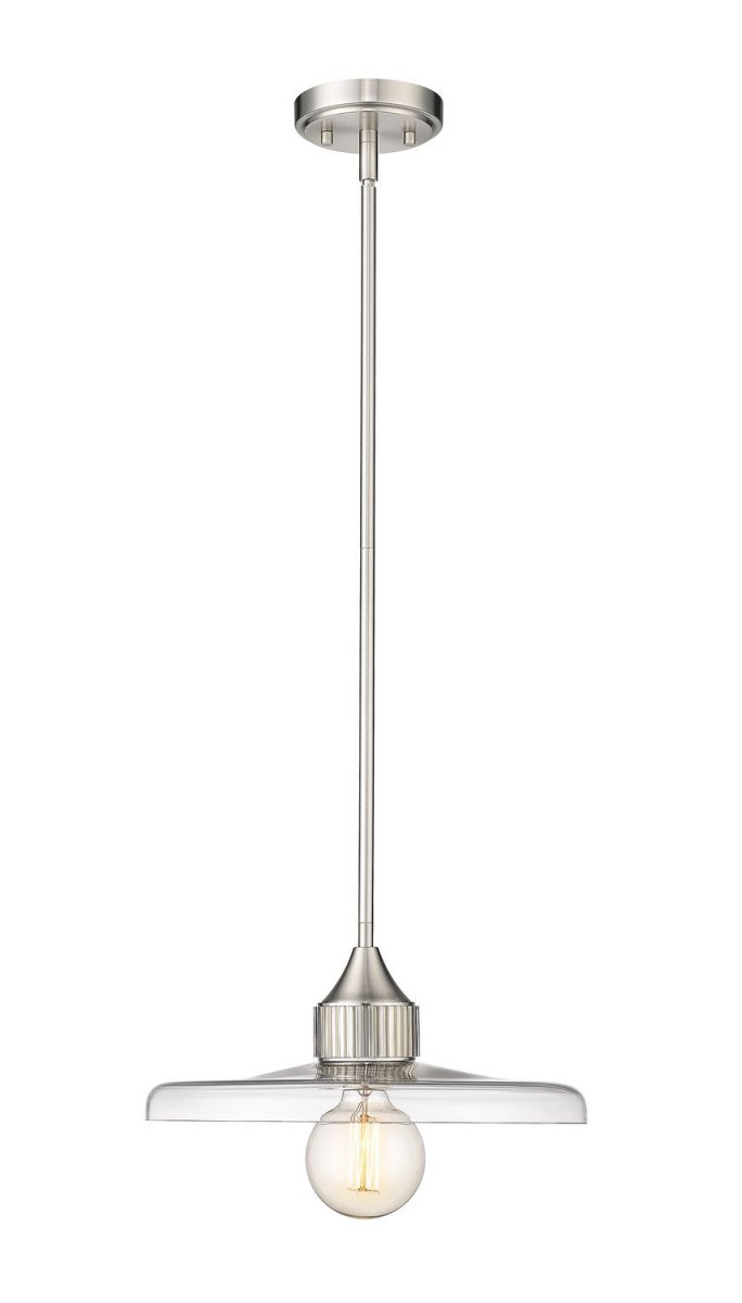 Suspension Paloma - Nickel brossé Transparent 14" by Z-Lite | Luminaires & cie