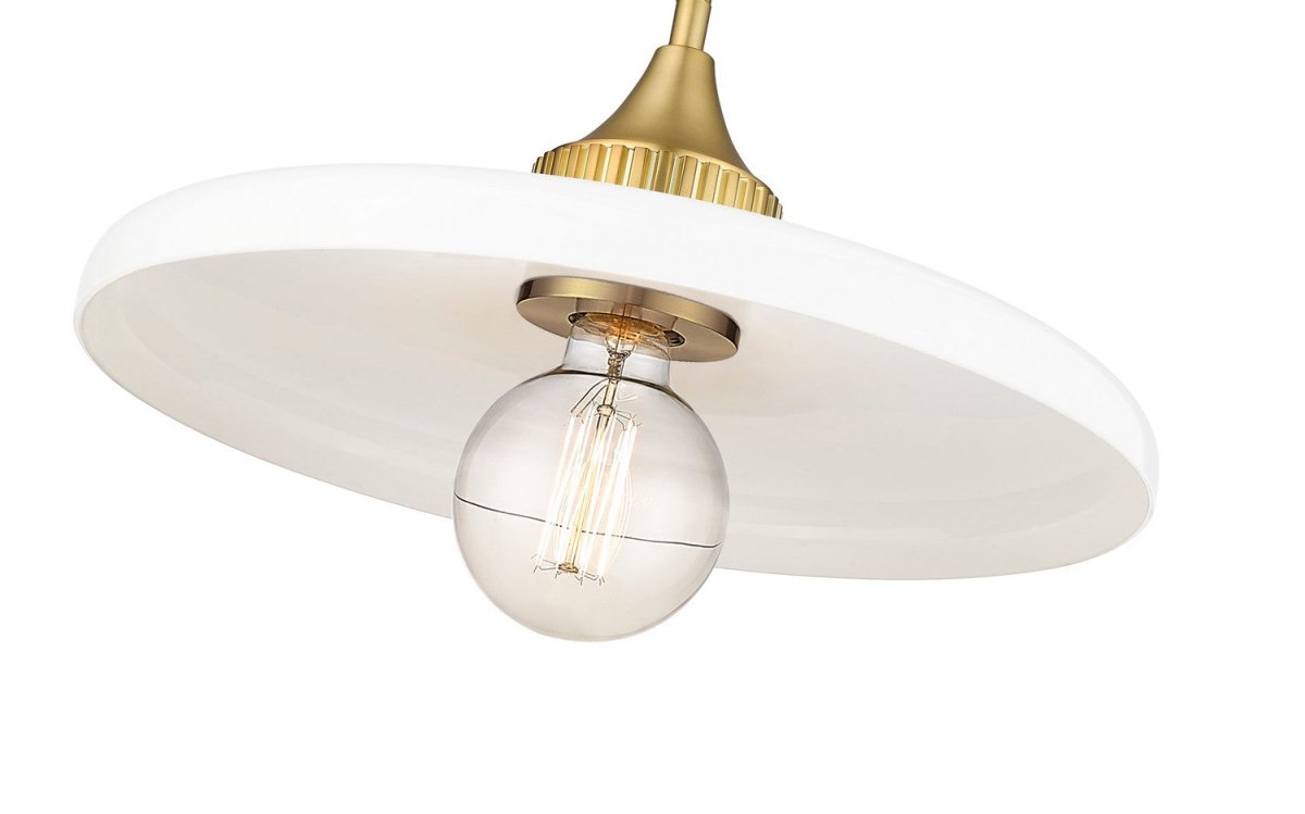Suspension Paloma - Laiton ancien Transparent 24" by Z-Lite | Luminaires & cie