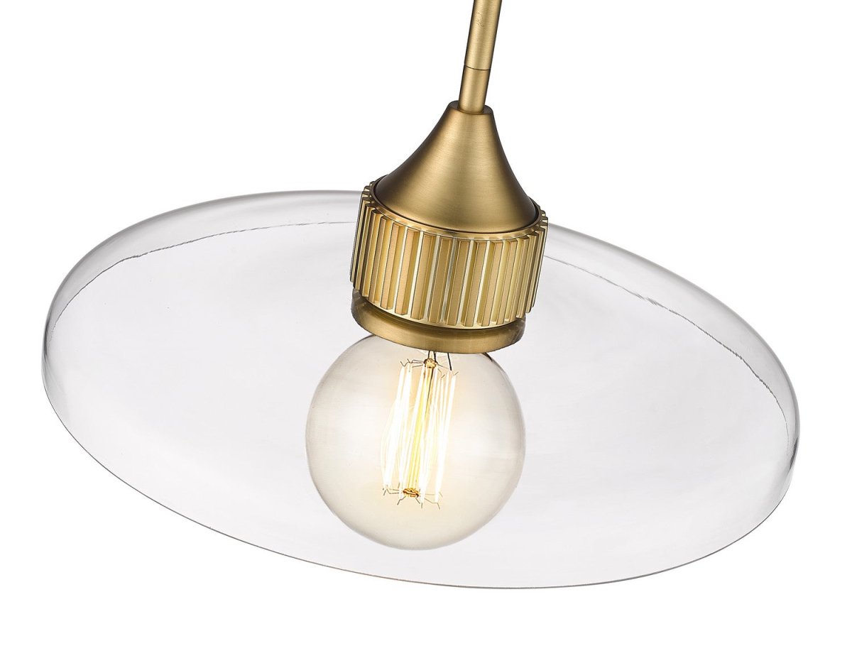 Suspension Paloma - Laiton ancien Transparent 24" by Z-Lite | Luminaires & cie