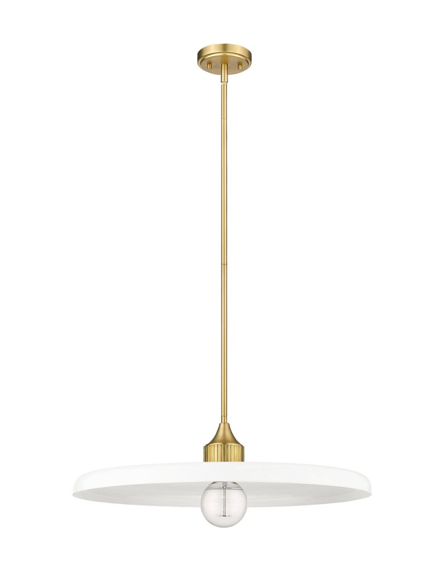 Suspension Paloma - Laiton ancien Transparent 24" by Z-Lite | Luminaires & cie