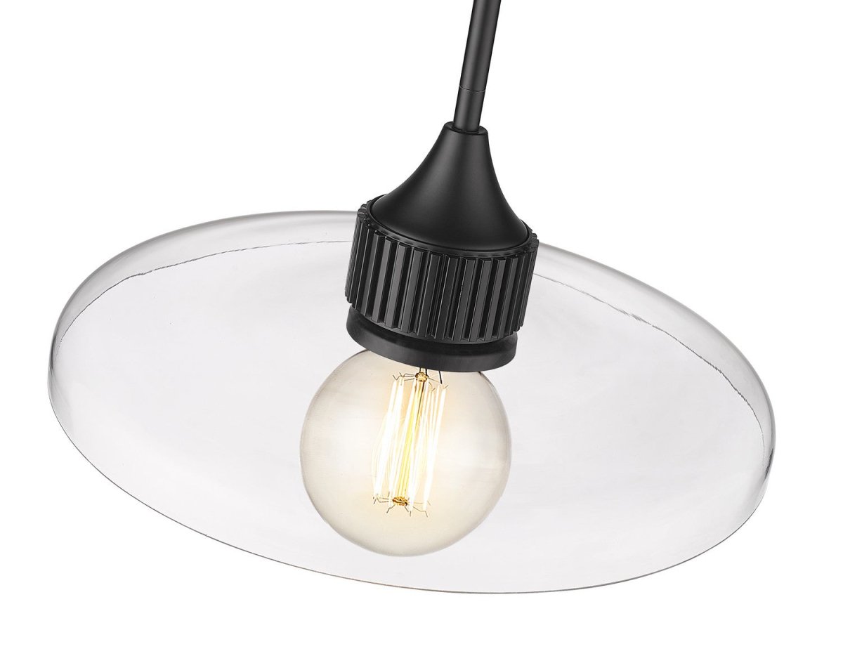 Suspension Paloma - Laiton ancien Transparent 24" by Z-Lite | Luminaires & cie