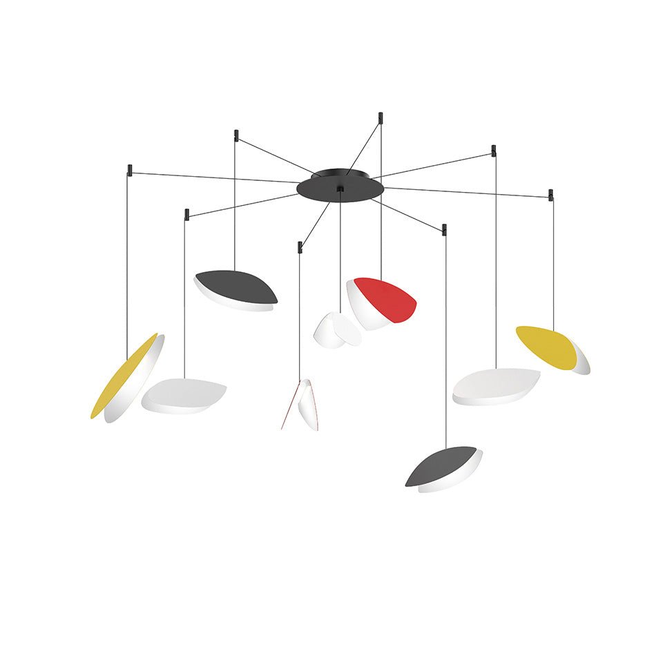 Suspension Papillons Multiple - 9 - lumières Swag Couleurs assorties by Sonneman | Luminaires & cie