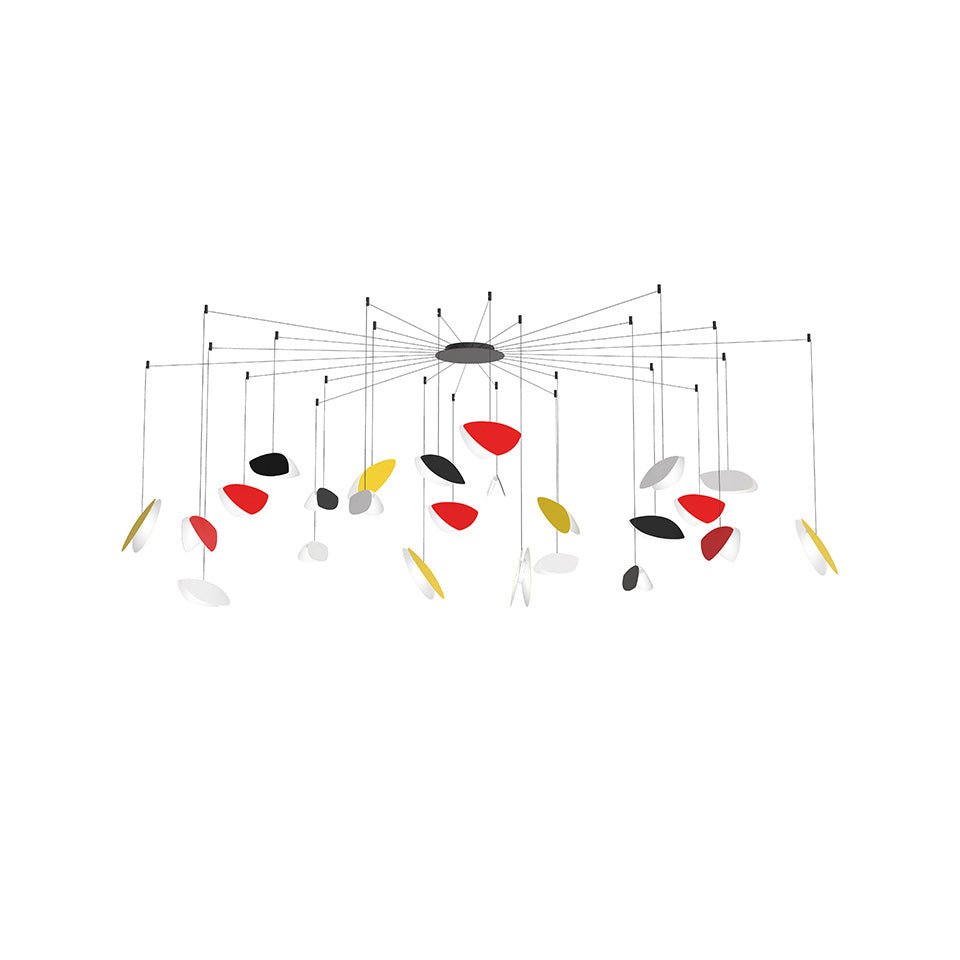 Suspension Papillons Multiple - 24 - lumières Swag Couleurs assorties by Sonneman | Luminaires & cie