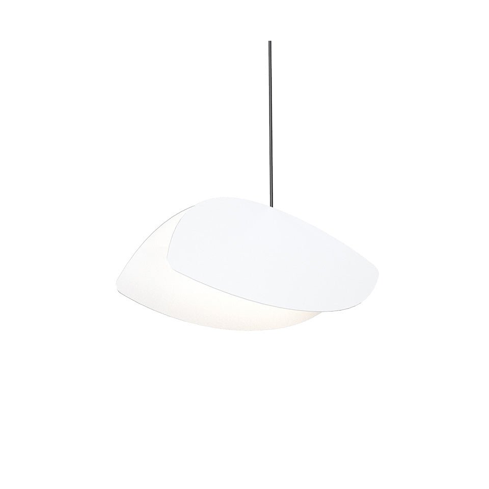 Suspension Papillons Simple - Régulier Blanc satiné by Sonneman | Luminaires & cie