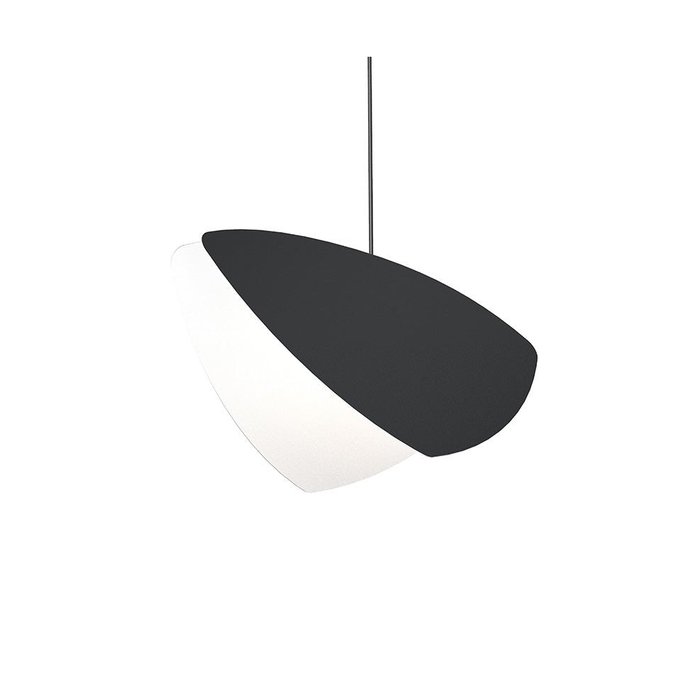 Suspension Papillons Simple - Large Noir satiné by Sonneman | Luminaires & cie