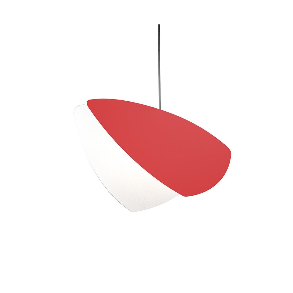 Suspension Papillons Simple - Large Rouge satiné by Sonneman | Luminaires & cie