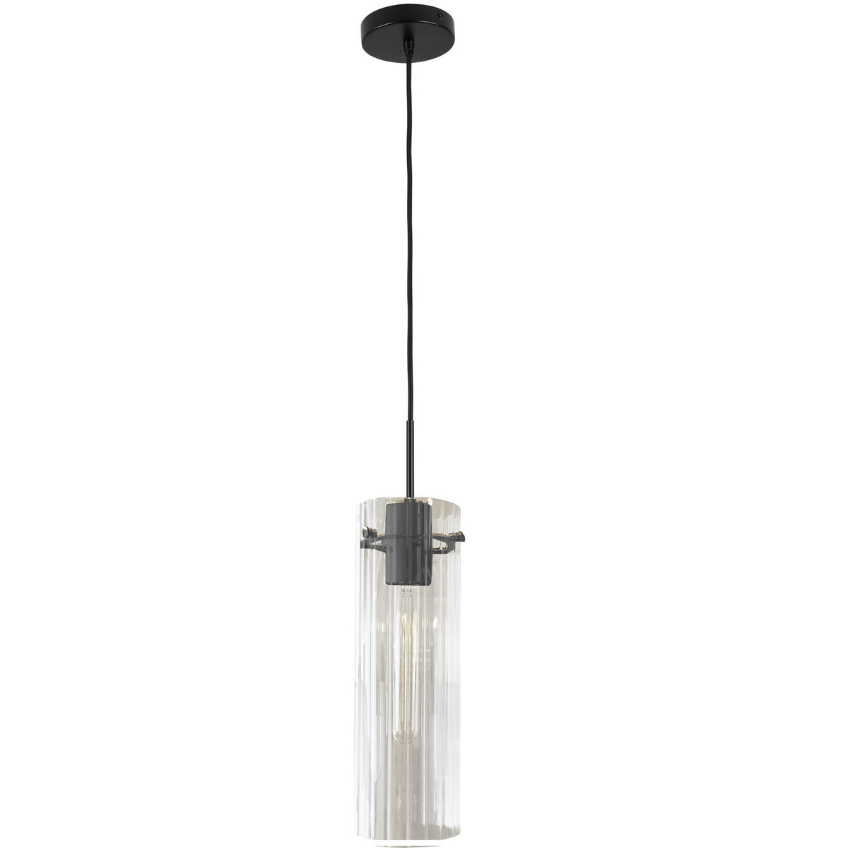 Mini-suspension Patia Transparent / Noir mat – Dainolite