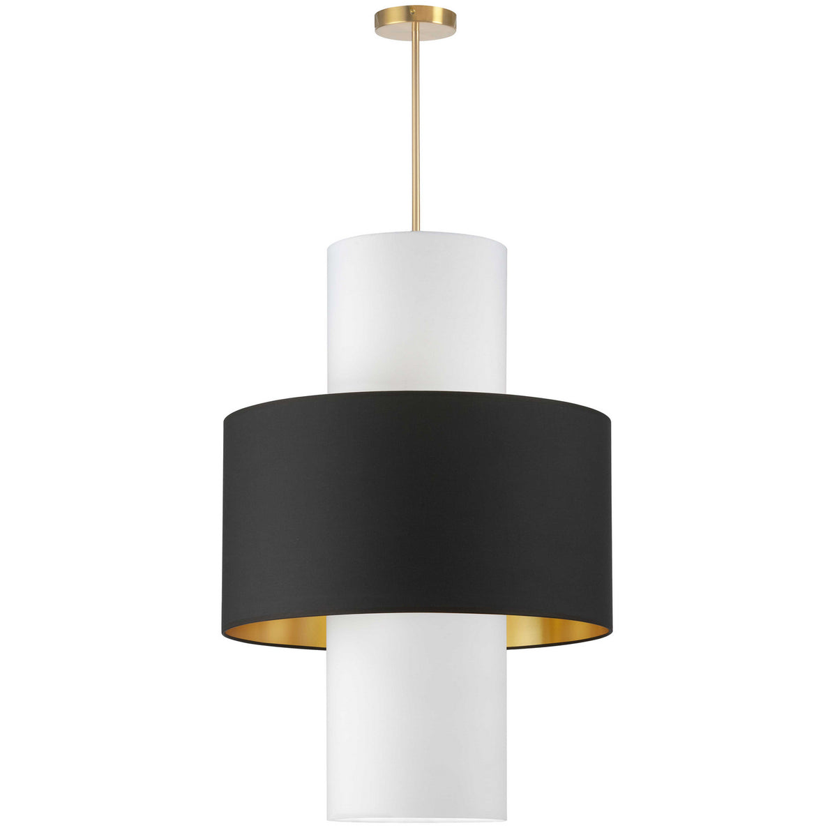Suspension Patrona Noir / Laiton vieilli – Dainolite