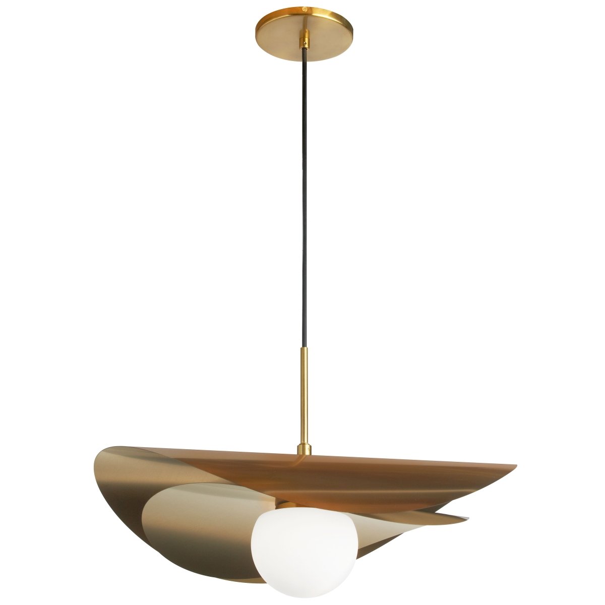 Suspension Paven - Laiton vieilli by Dainolite | Luminaires & cie