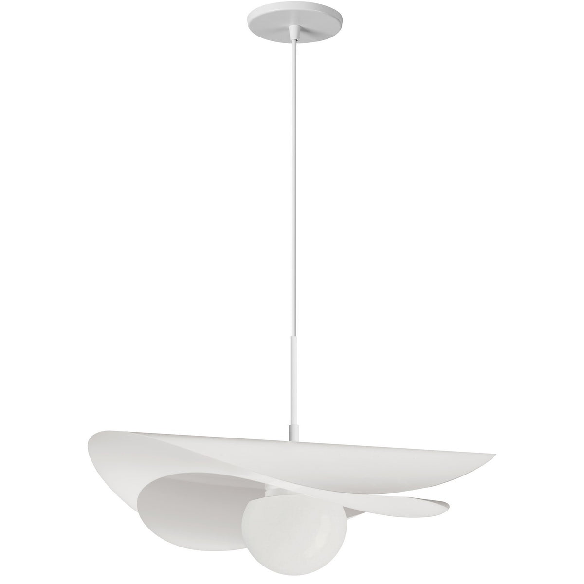 Suspension Paven Blanc mat, 20" – Dainolite