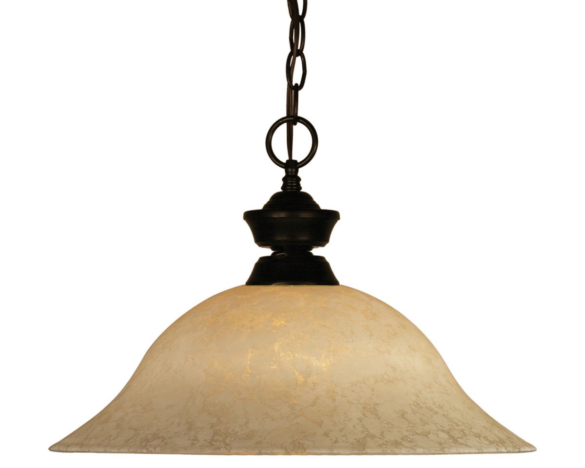 Suspension Pendant Lights - Bronze Moucheté doré 16" by Z-Lite | Luminaires & cie
