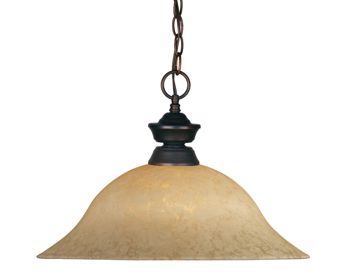 Suspension Pendant Lights - Bronze vieilli Moucheté doré 16" by Z-Lite | Luminaires & cie