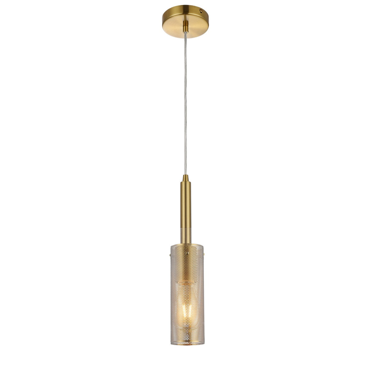 Mini-suspension Percy 3", Laiton vieilli – Dainolite