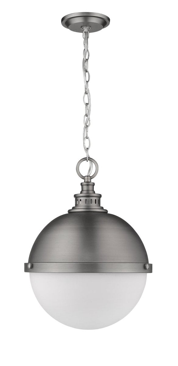 Suspension Peyton - Noir mat + Bronze d'usine 14 3/4" by Z-Lite | Luminaires & cie
