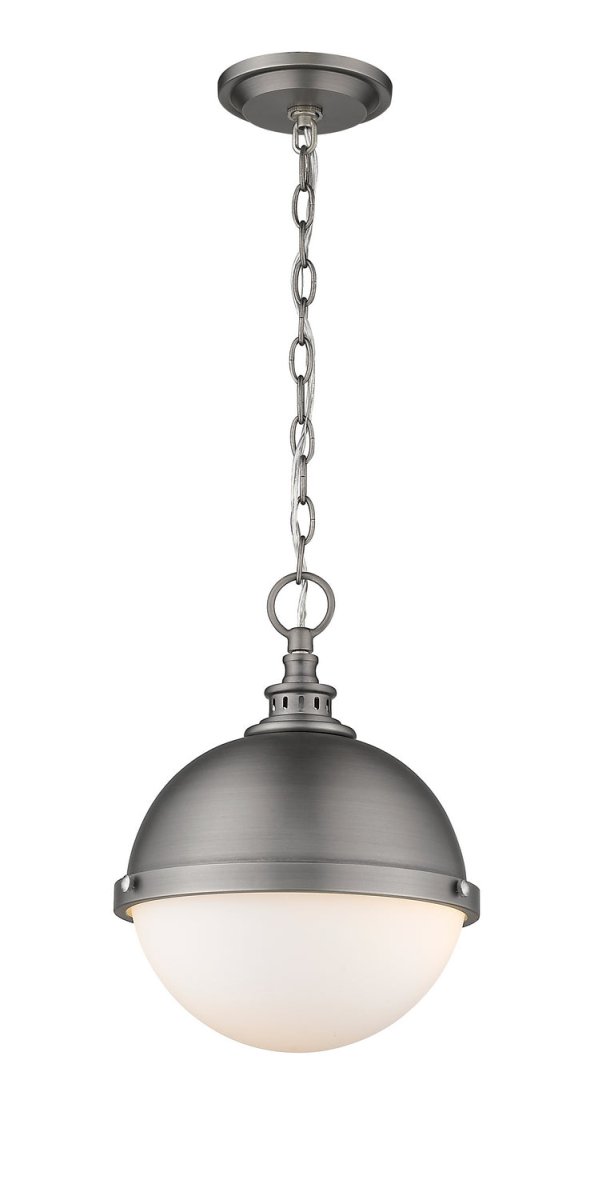 Suspension Peyton - Noir mat + Bronze d'usine 14 3/4" by Z-Lite | Luminaires & cie