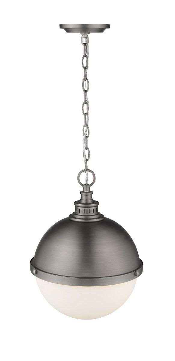 Suspension Peyton - Noir mat + Bronze d'usine 14 3/4" by Z-Lite | Luminaires & cie