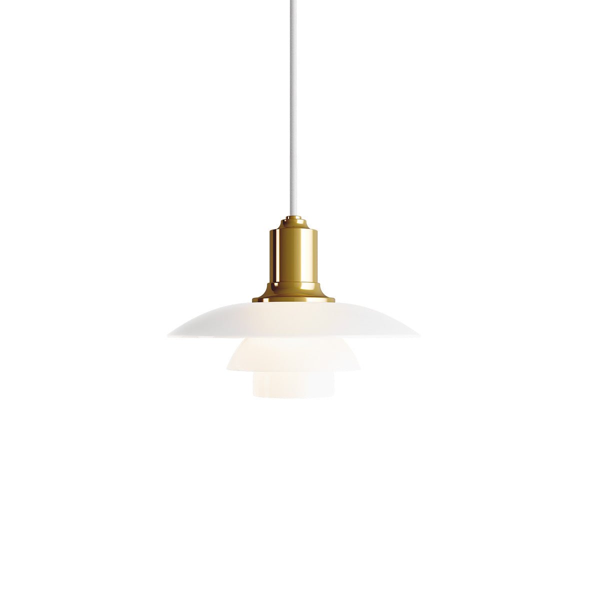 Suspension PH 2/1 - Laiton métallisé by Louis Poulsen | Luminaires & cie