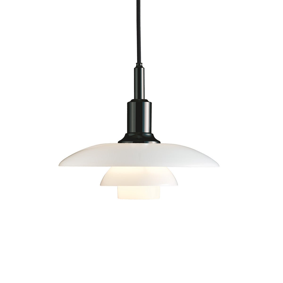 Suspension PH 3/2 - Noir métallisé by Louis Poulsen | Luminaires & cie