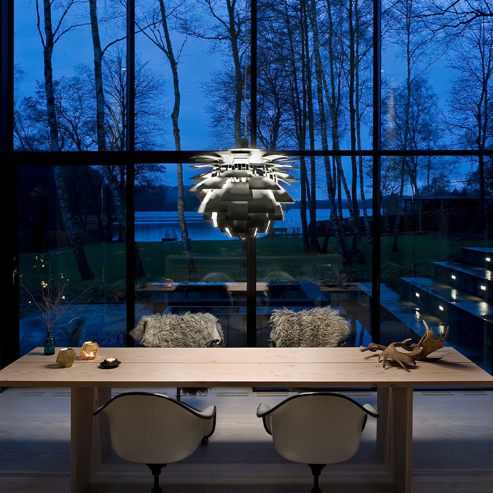 Suspension PH Artichoke - 33.1" Noir DEL 3000°K (Dim 0 - 10V) by Louis Poulsen | Luminaires & cie