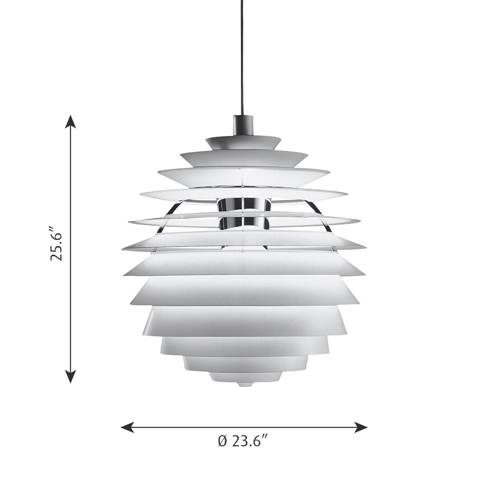 Suspension PH Louvre - 3000K (Blanc Doux) by Louis Poulsen | Luminaires & cie