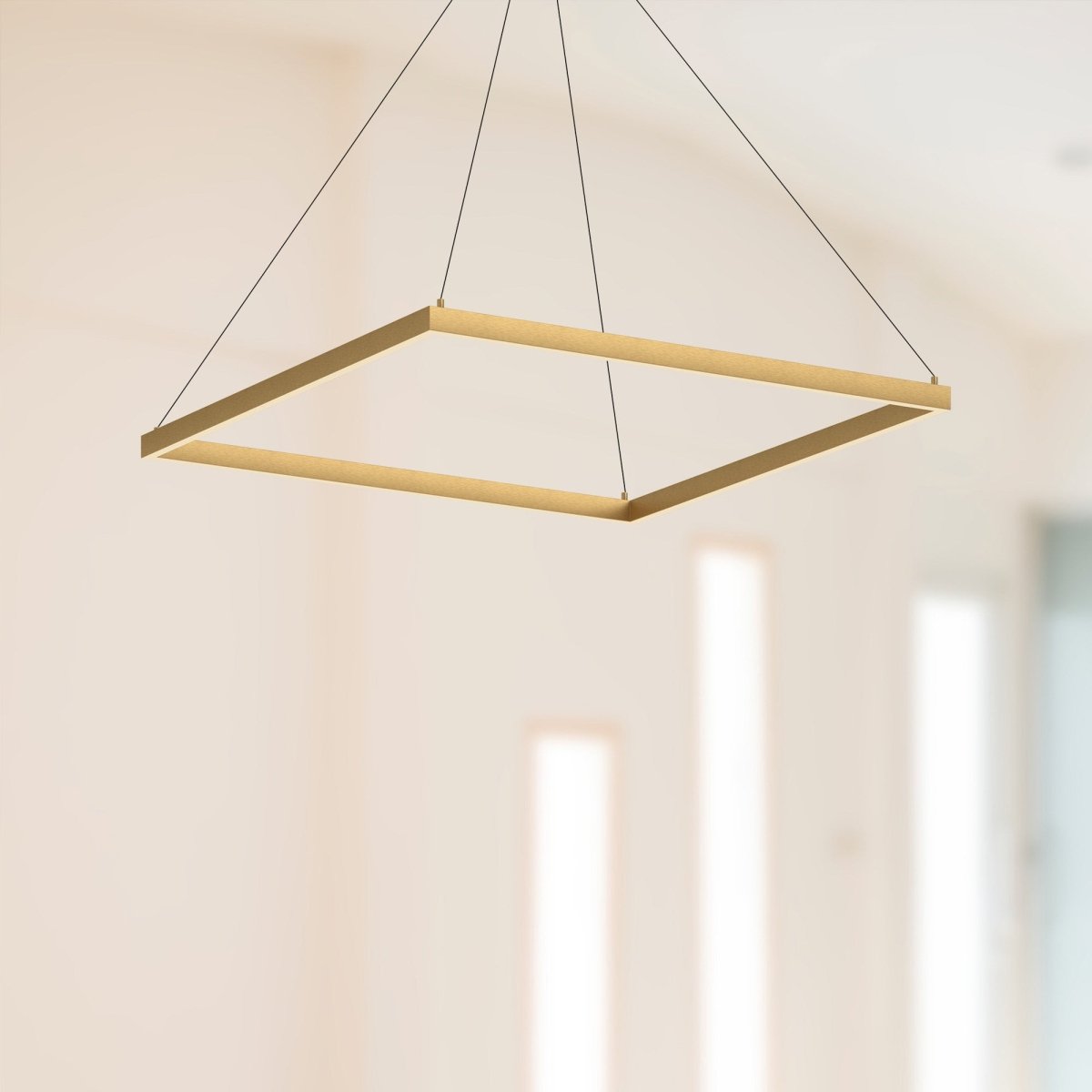 Suspension Piazza - Or brossé 35 3/8" by Kuzco Lighting | Luminaires & cie