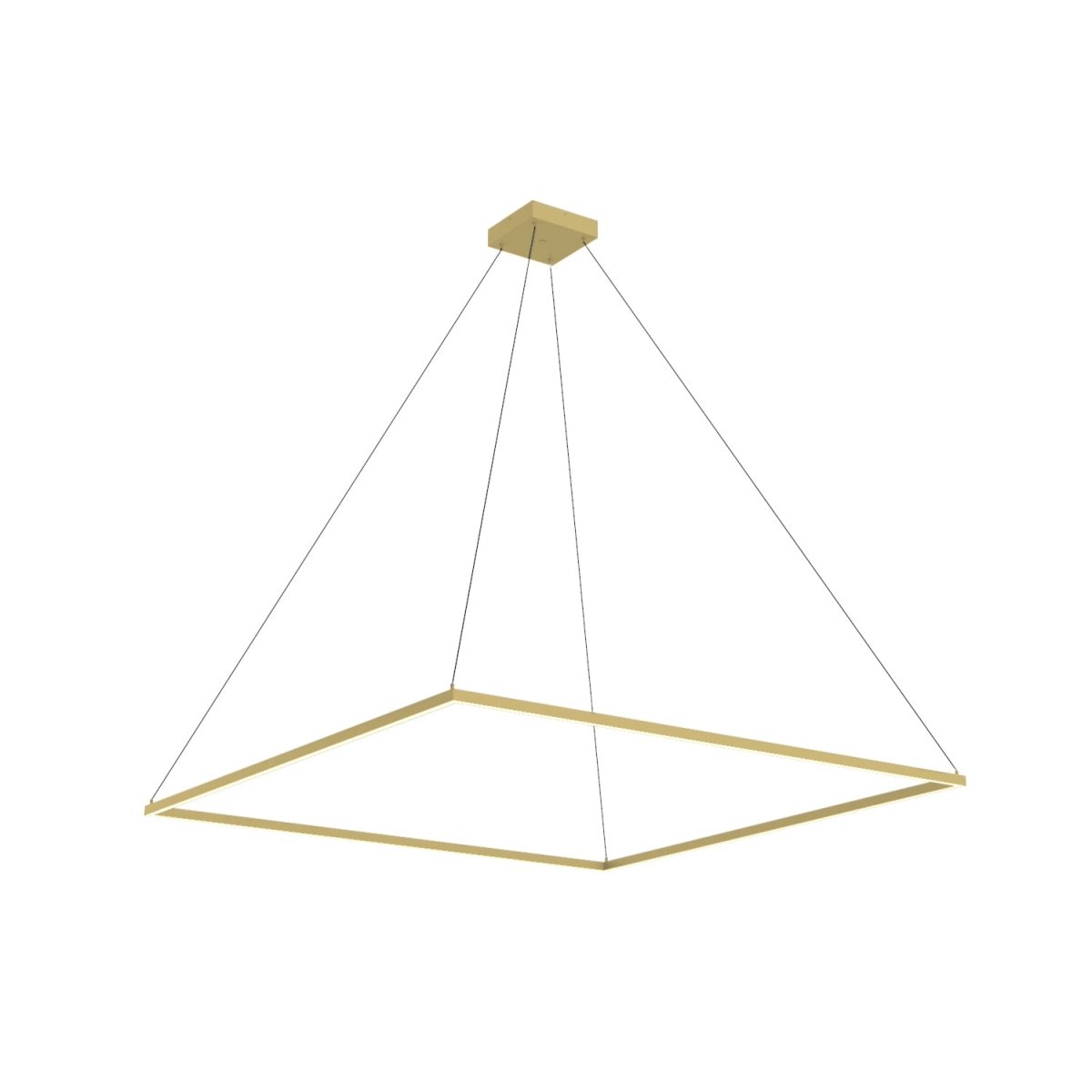 Suspension Piazza - Or brossé 59" by Kuzco Lighting | Luminaires & cie