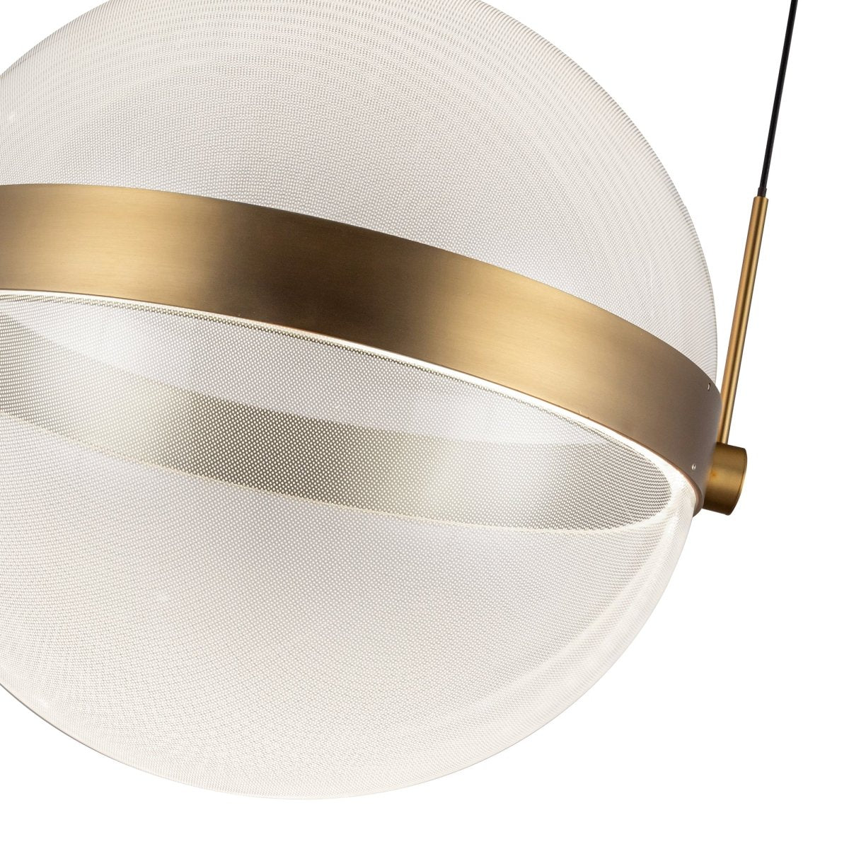 Suspension Pisces - Guide en or / lumière brossé by Kuzco Lighting | Luminaires & cie