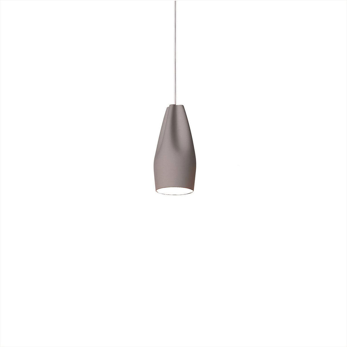 Suspension Pleat Box - Gris/Blanc Pleat Box 13 (5.12") Incandescent E26 by Marset | Luminaires & cie