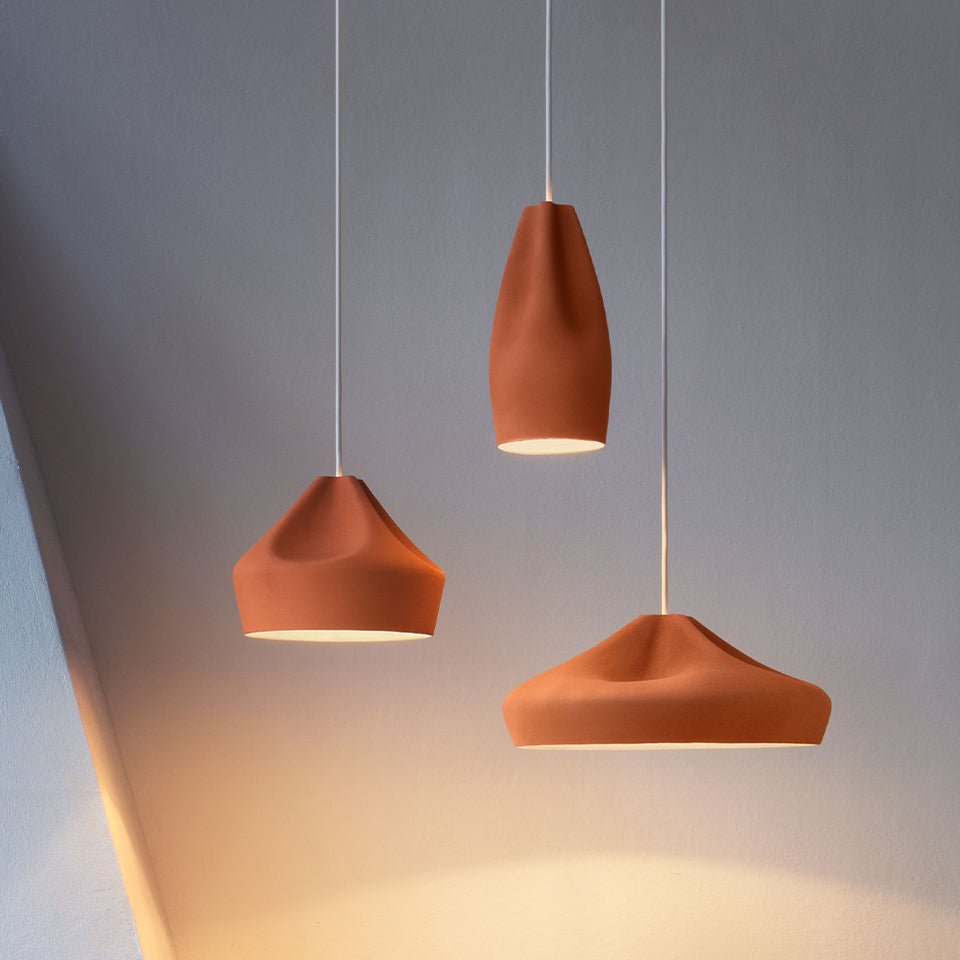 Suspension Pleat Box - Noir/Or Pleat Box 13 (5.12") DEL by Marset | Luminaires & cie