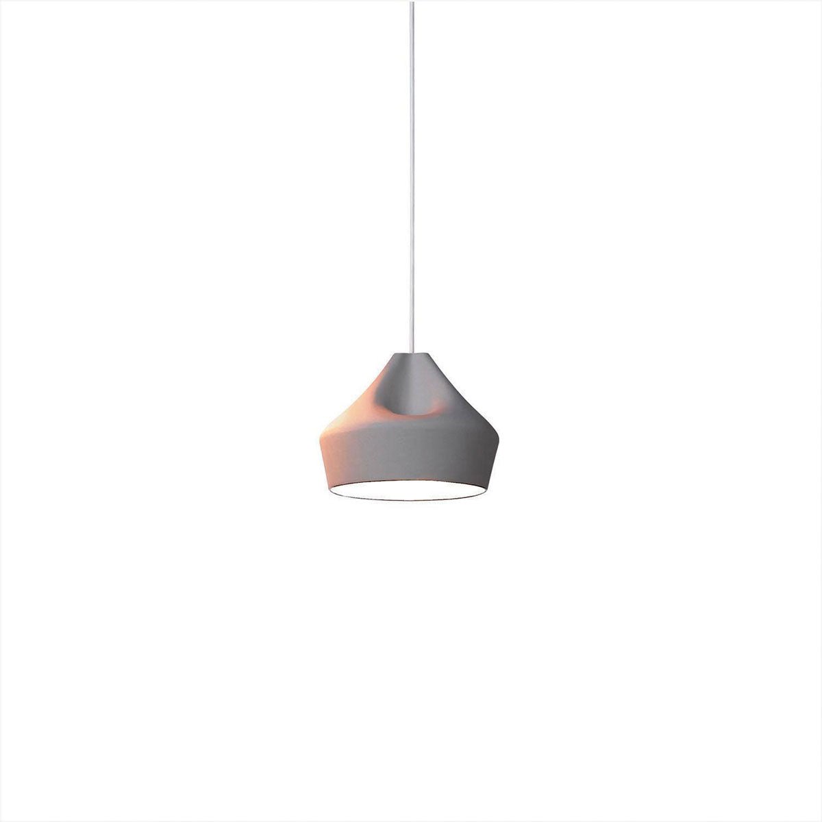 Suspension Pleat Box - Gris/Blanc Pleat Box 24 (9.25") Incandescent E26 by Marset | Luminaires & cie