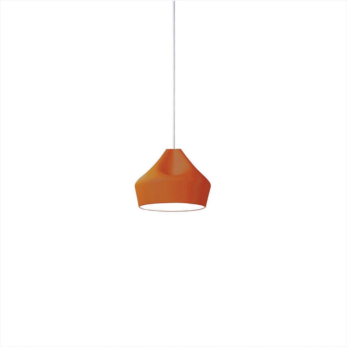 Suspension Pleat Box - Terracotta/Blanc Pleat Box 24 (9.25") DEL by Marset | Luminaires & cie