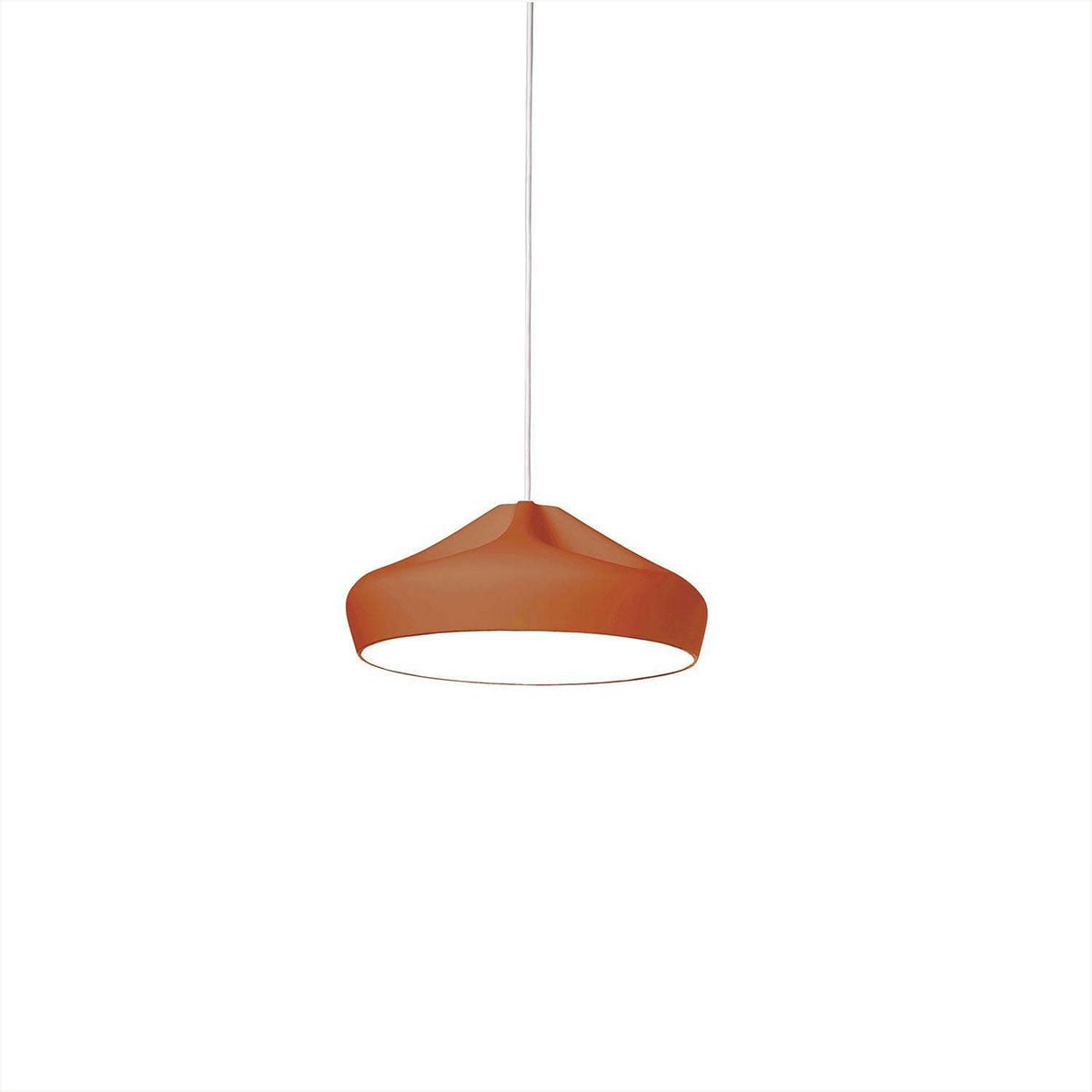 Suspension Pleat Box - Terracotta/Blanc Pleat Box 36 (14.17") Incandescent E26 by Marset | Luminaires & cie