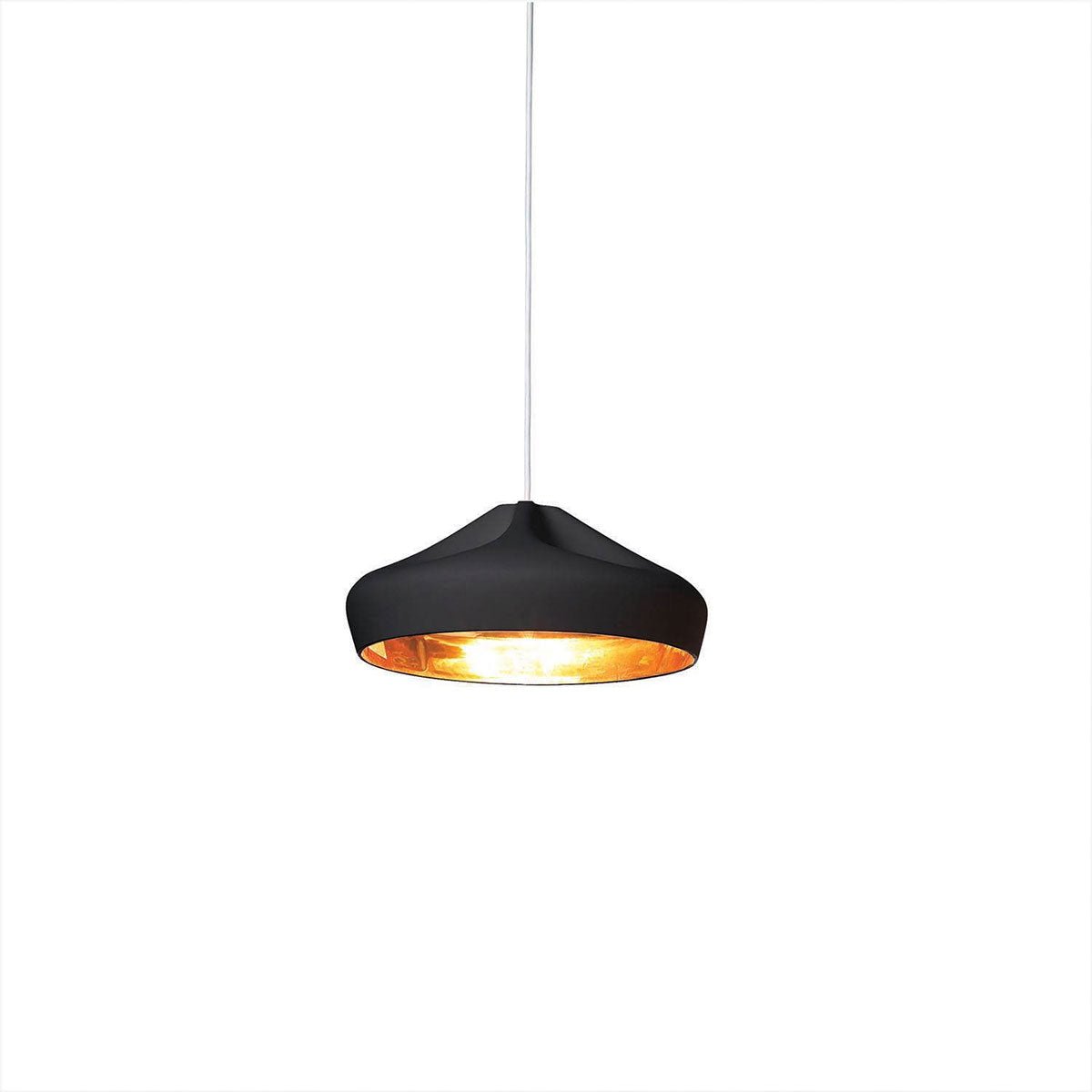 Suspension Pleat Box - Noir/Or Pleat Box 36 (14.17") DEL by Marset | Luminaires & cie