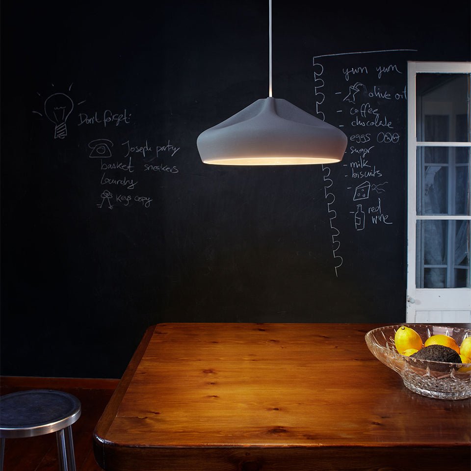 Suspension Pleat Box - Blanc/Blanc Pleat Box 47 (18.5") Incandescent E26 by Marset | Luminaires & cie