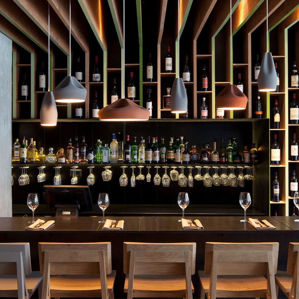 Suspension Pleat Box - Blanc/Blanc Pleat Box 47 (18.5") Incandescent E26 by Marset | Luminaires & cie