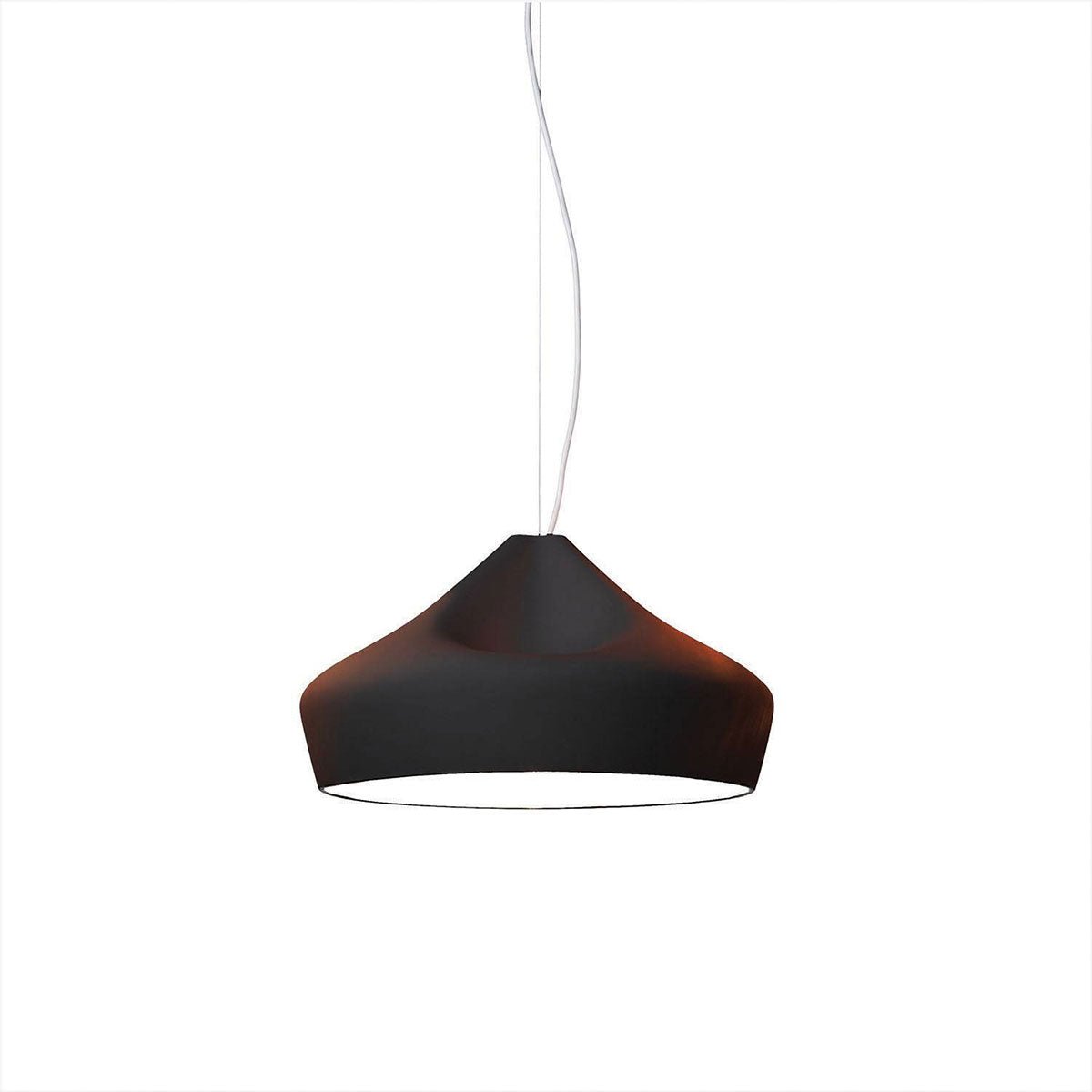 Suspension Pleat Box - Noir/Or Pleat Box 47 (18.5") Incandescent E26 by Marset | Luminaires & cie