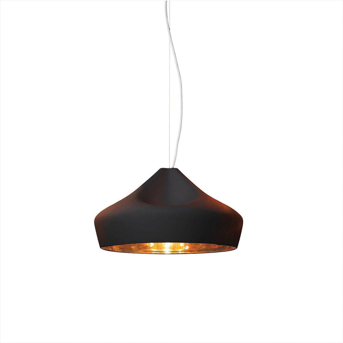 Suspension Pleat Box - Noir/Or Pleat Box 47 (18.5") DEL by Marset | Luminaires & cie