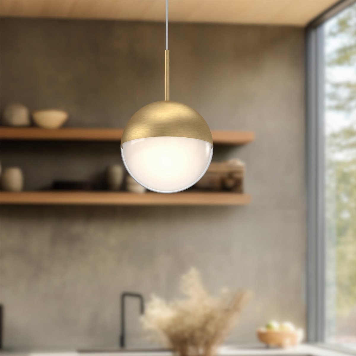 Suspension Pluto - Or brossé by Kuzco Lighting | Luminaires & cie