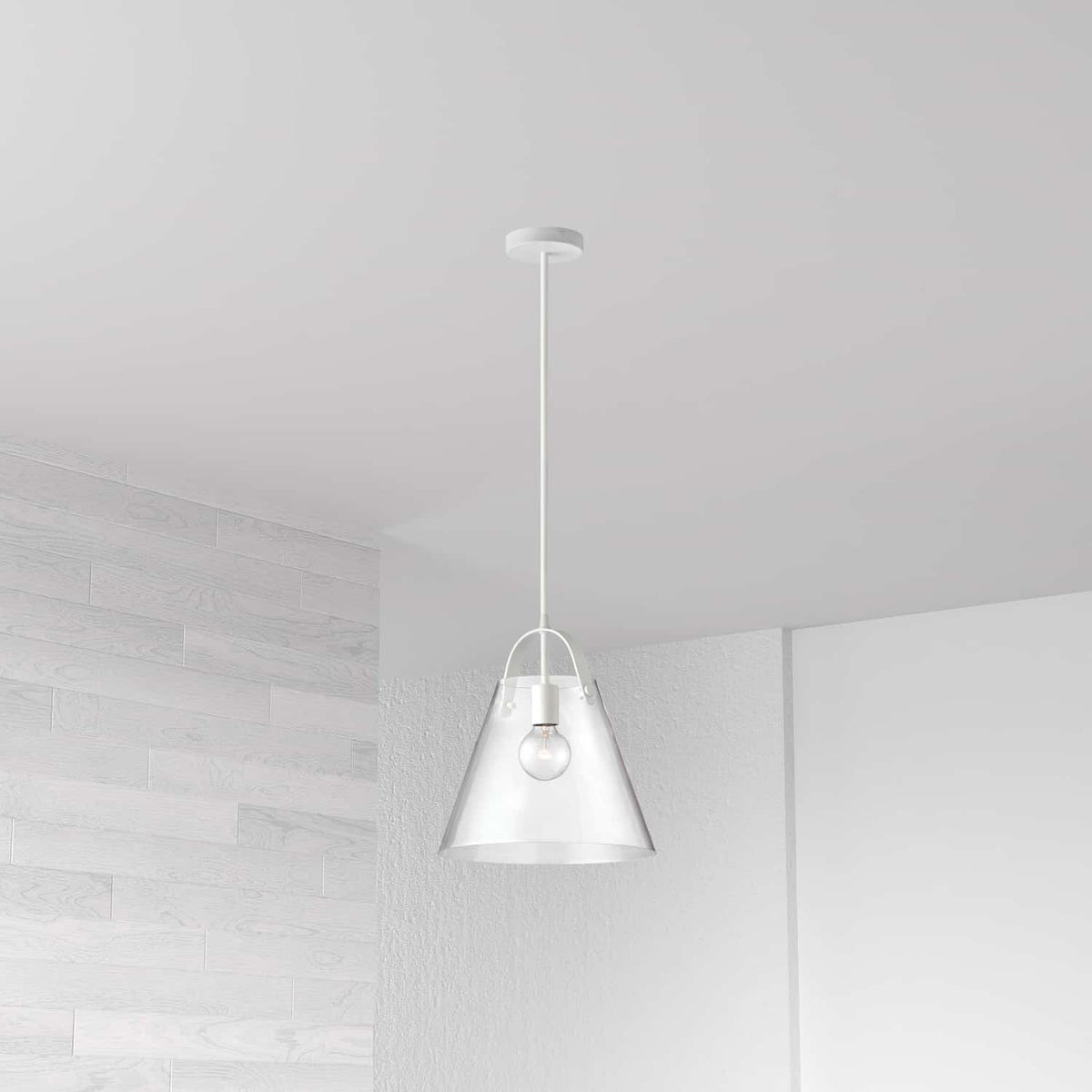 Suspension Polly Transparent / Blanc – vue 2