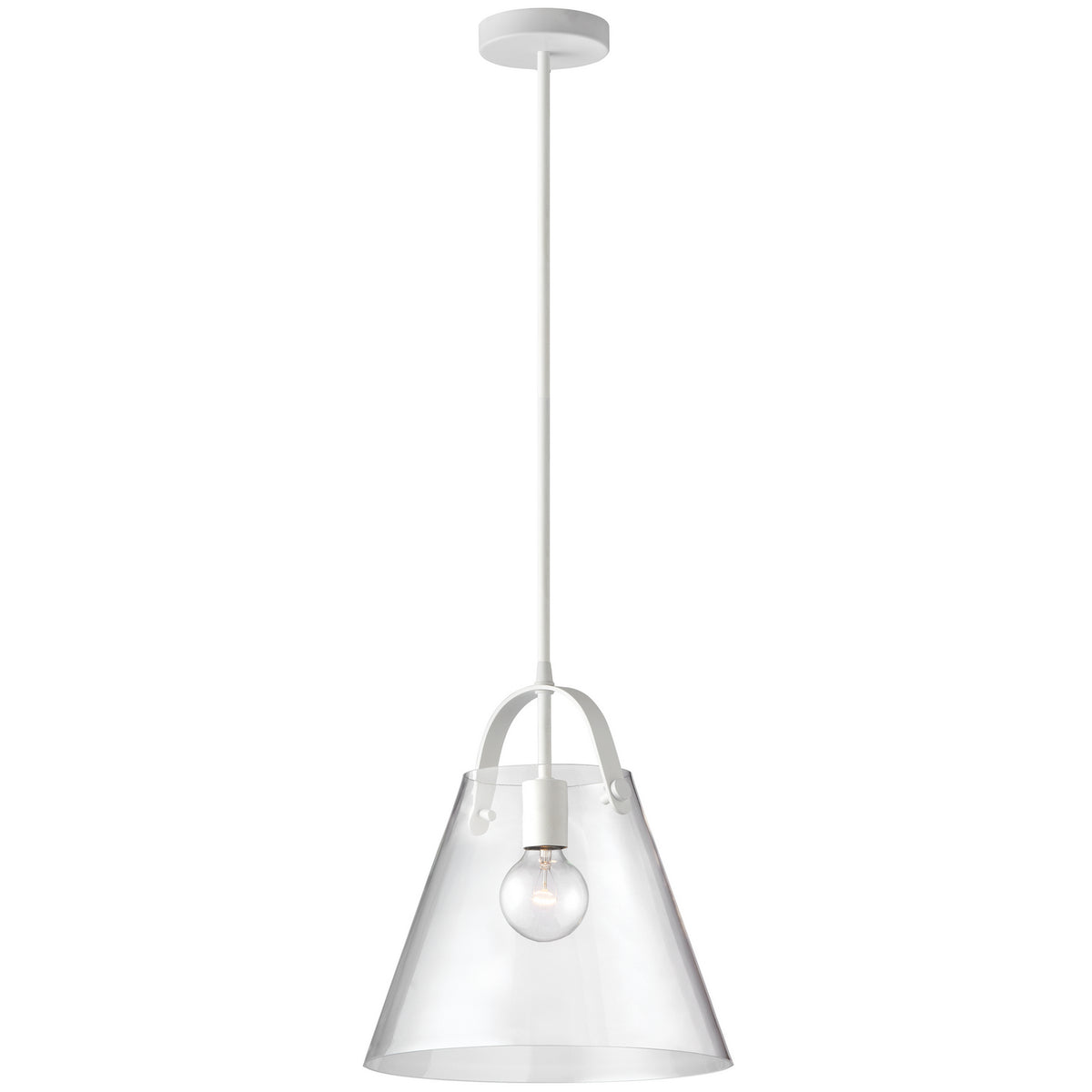 Suspension Polly Transparent / Blanc – Dainolite